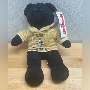New Orleans Saints Teddy Bear. NFL Football Plush Collectable Bear.